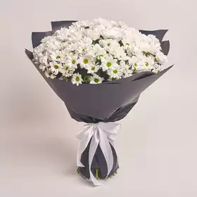 Bouquet of 25 White Chrysanthemums