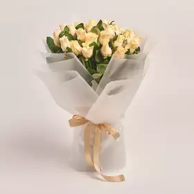 Bouquet of 25 Roses Pearl Takazzi