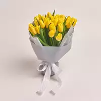 Букет 35 Желтых тюльпанов