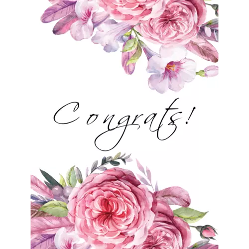 Изображение товара Открытка 'Поздравляю', артикул: 2523