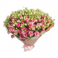 Bouquet of 75 Pink Eustoms 