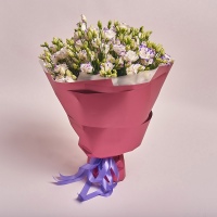Bouquet 31 White-Violet Eustoma 