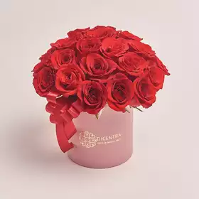 Коробка 25 Красных Роз Гран При