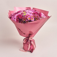 Букет 25 Розовых Хризантем Микс