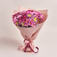 Bouquet of 15 Pink Chrysanthemums Mix