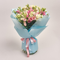 Bouquet of 25 White and Pink Eustoma Mix