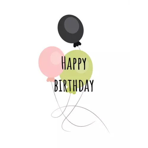 Зображення товару Листівка 'З Днем Народження' Кульки, артикул: 2711