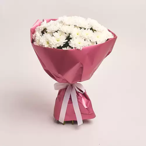 Bouquet of 11 White Chrysanthemums 