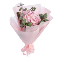 Bouquet 1 Pink Hydrangea and Eucalyptus