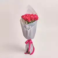 Bouquet of 11 Hot pink Roses