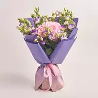 Bouquet Eustoma and Pink Hydrangea