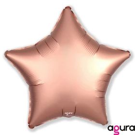 Шарик фольгированный Agura Звезда розовое золото