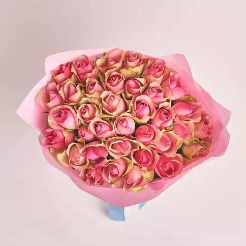 Зображення товару Букет 35 Троянд Белев'ю, пакування: Рожева, артикул: 2865