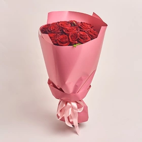 Букет 15 Красных Роз Гран При