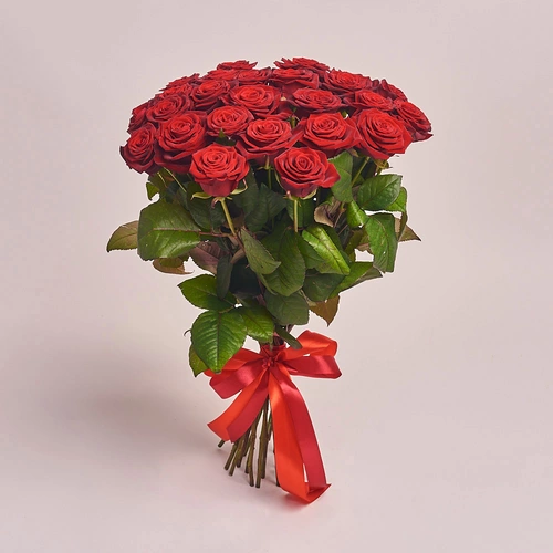 Product image Bouquet of 25 Red Roses Grand Prix, packaging: Without packaging, vendor code: 2057