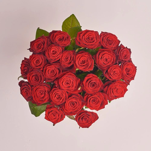 Product image Bouquet of 25 Red Roses Grand Prix, packaging: Without packaging, vendor code: 2057