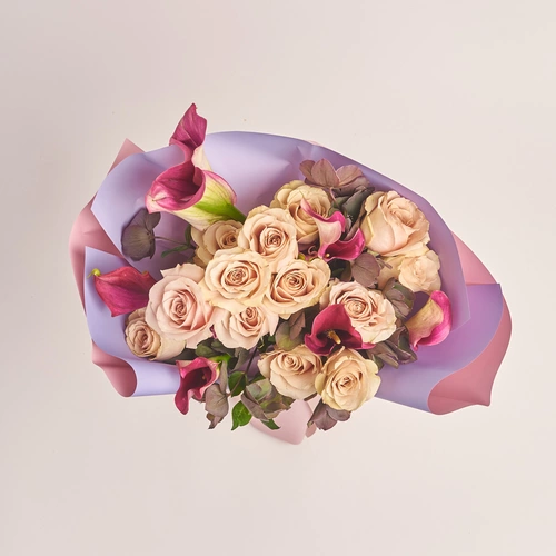 Product image Bouquet 632, packaging: Gradiens violet, vendor code: 2093