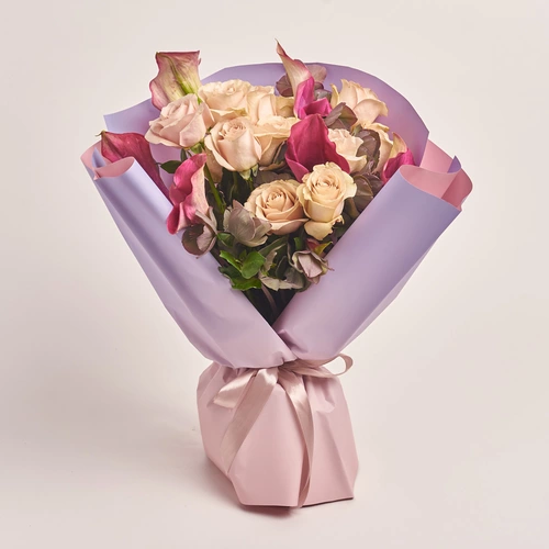 Product image Bouquet 632, packaging: Gradiens violet, vendor code: 2093