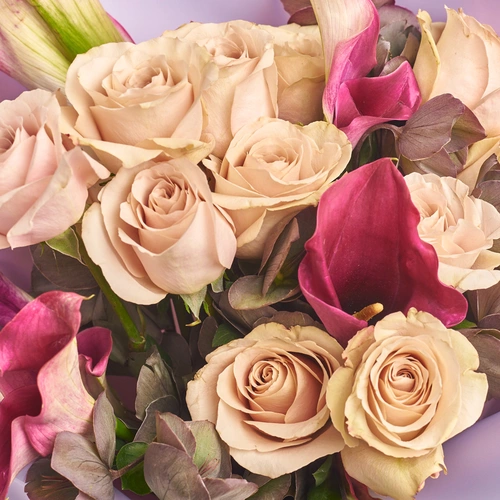 Product image Bouquet 632, packaging: Gradiens violet, vendor code: 2093