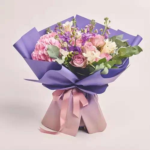 Product image Bouquet 621, packaging: Gradiens violet, vendor code: 2303