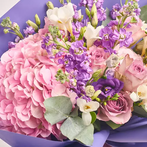 Product image Bouquet 621, packaging: Gradiens violet, vendor code: 2303