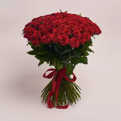 Product image Bouquet of 101 Red Rose Prestige , packaging: Without packaging, vendor code: 2431