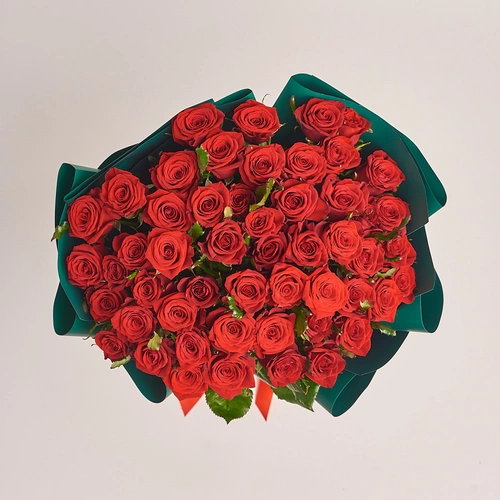 Product image Bouquet 51 Red Rose Prestige, packaging: Green, vendor code: 2429