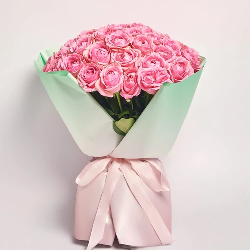 Product image Bouquet of 51 Roses Wem, packaging: Gradiens tiffany, SKU: 2296