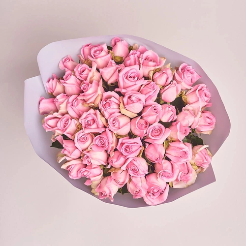 Product image Bouquet 51 Pink Rose , packaging: Gray, vendor code: 2296