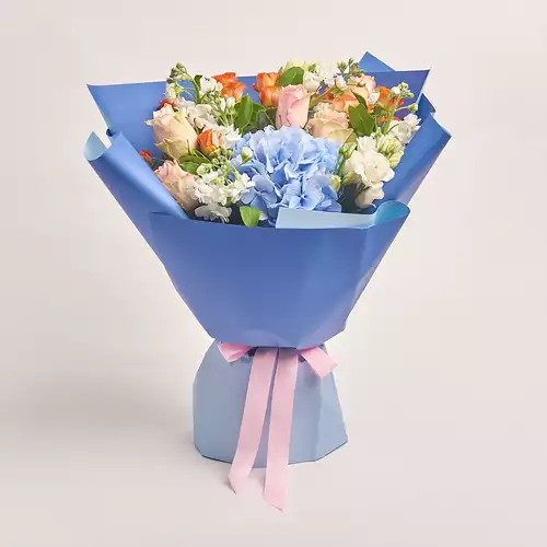 Product image Bouquet 617, packaging: Gradiens blue, vendor code: 2336