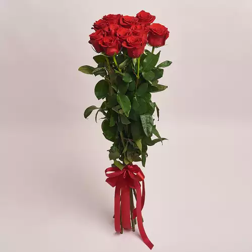 Product image Bouquet of 11 Freedom Red Roses 100 cm, vendor code: 2395