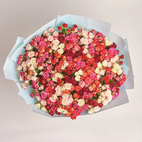 Product image Bouquet of 101 Roses spray mix, packaging: Blue, vendor code: 2039