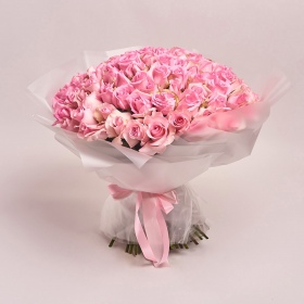 Bouquet of 101 Pink Roses 