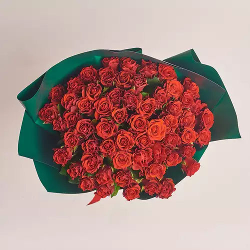 Product image Bouquet of 59 Roses Eltoro, packaging: Green, vendor code: 2391