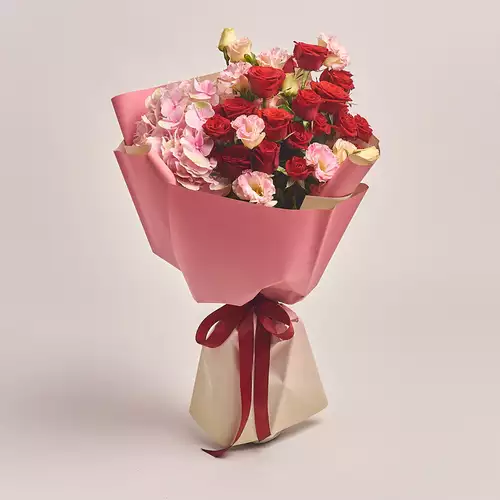 Product image Bouquet 605, packaging: Gradiens pink, vendor code: 2331