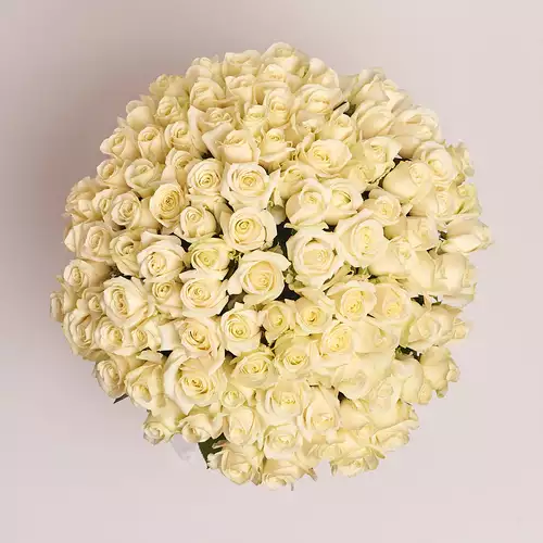 Product image Bouquet of 101 White Roses , packaging: Without packaging, vendor code: 2079