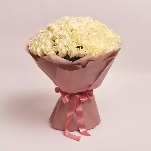 Product image Bouquet of 101 White Roses , packaging: Powder, vendor code: 2079