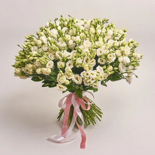 Product image Bouquet 101 White Eustomas, packaging: Without packaging, vendor code: 1958