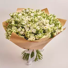 Bouquet 101 White Eustomas