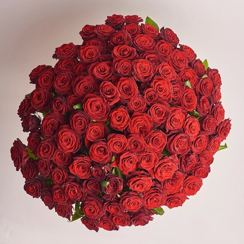 Product image Bouquet 101 Red Rose Grand Prix, packaging: Without packaging, vendor code: 2055