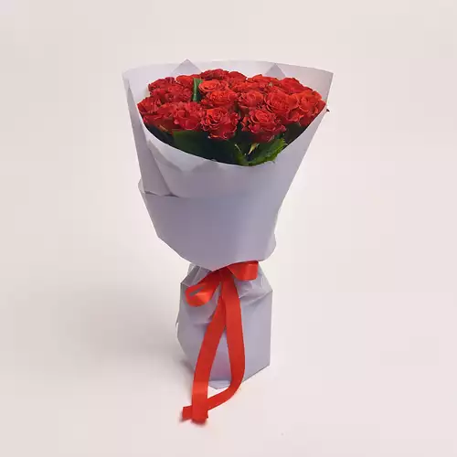 Product image Bouquet of 19 Roses Eltoro , packaging: Gray, vendor code: 2392