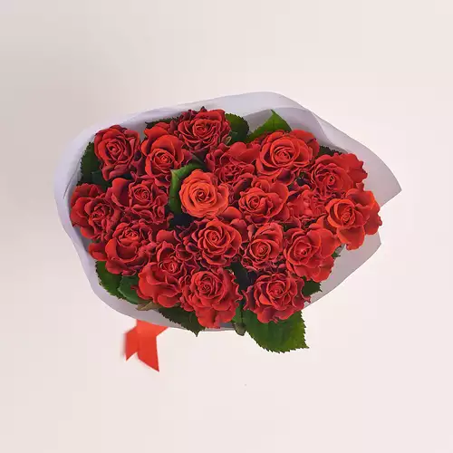Product image Bouquet of 19 Roses Eltoro , packaging: Gray, vendor code: 2392