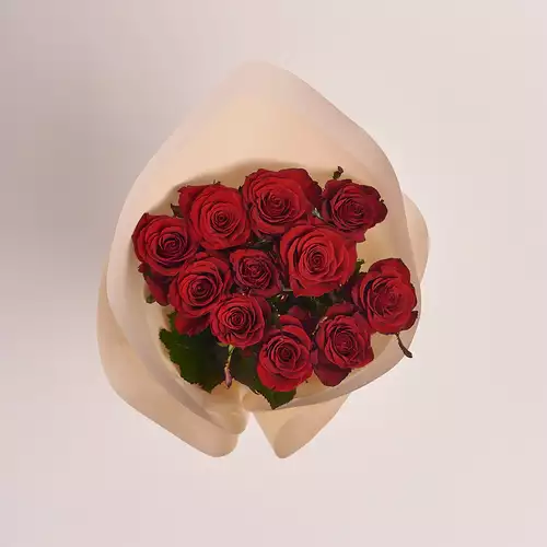 Product image Bouquet of 11 Red Roses Prestige , packaging: Peach, vendor code: 2426