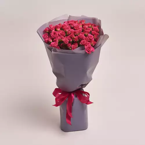 Product image Bouquet 21 Pink rose spray , packaging: Gray, vendor code: 2060