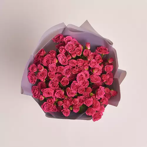 Product image Bouquet 21 Pink rose spray , packaging: Gray, vendor code: 2060
