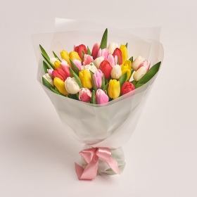 Bouquet of 35 Tulips mix