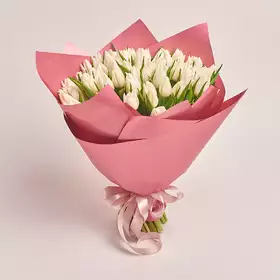 Bouquet 51 White Tulip