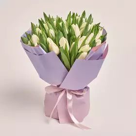 Bouquet 51 White Tulip