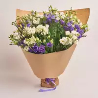 Bouquet 31 White and Purple Eustoma Mix