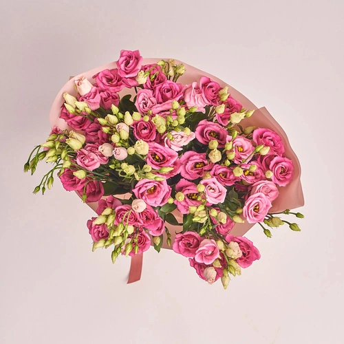 Product image Bouquet of 15 Pink Eustomas , packaging: Powder, vendor code: 2555